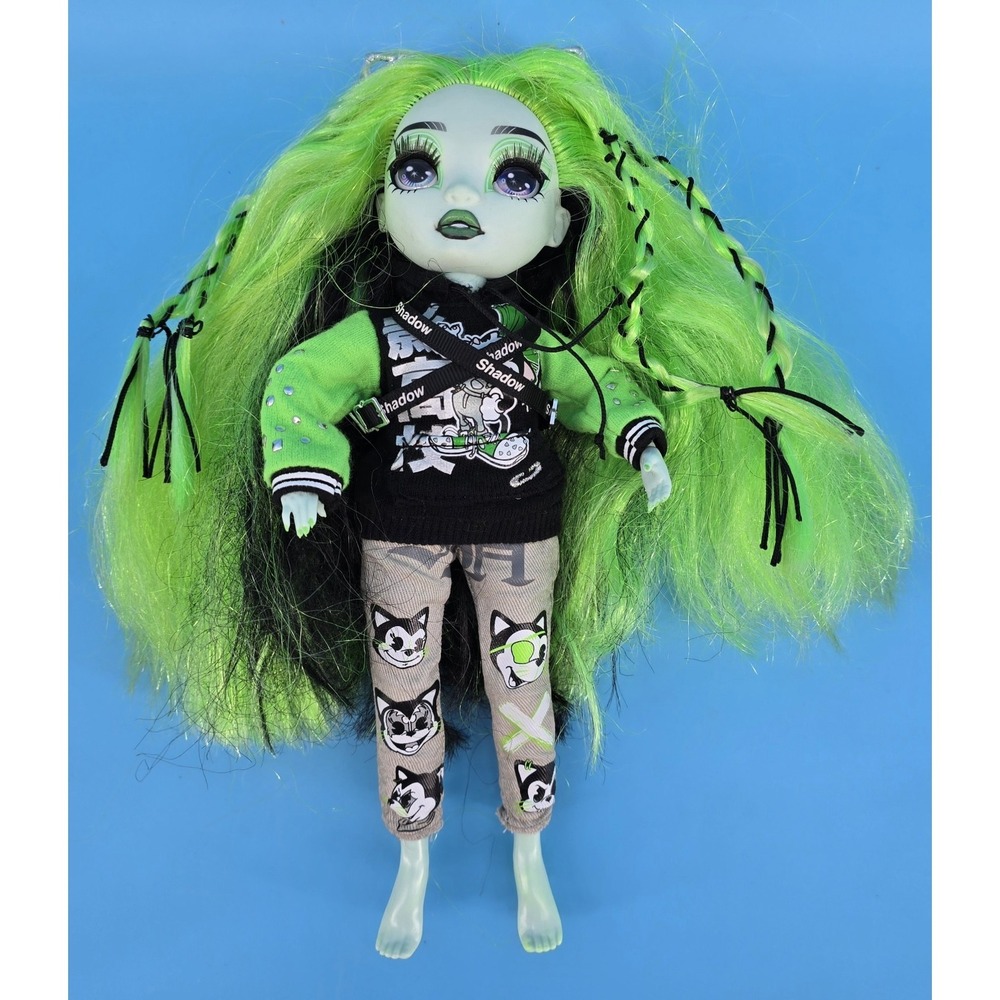 Harley Limestone Rainbow Vision Shadow High Doll + Outfit Neon Green Black Coat